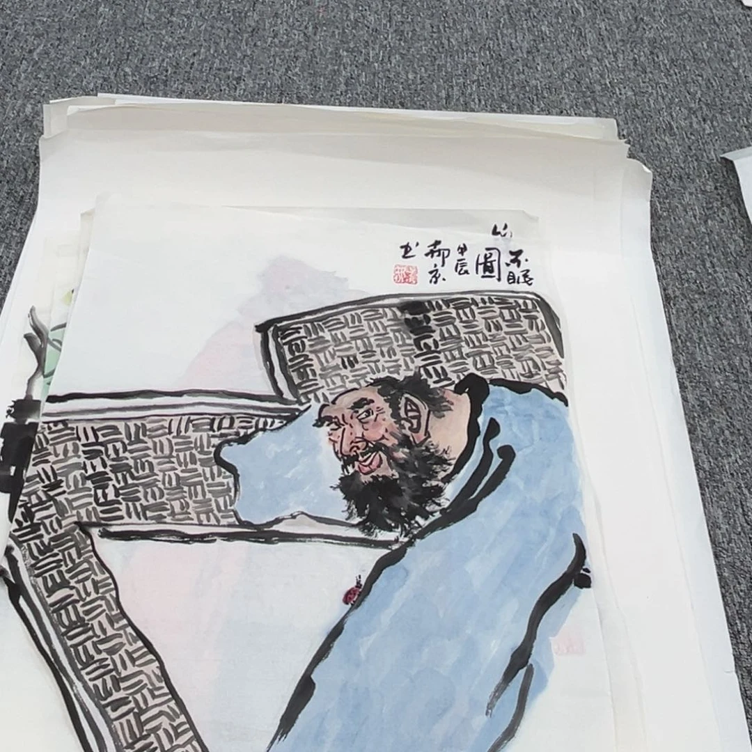 国画红***沙绘画绘画绘画