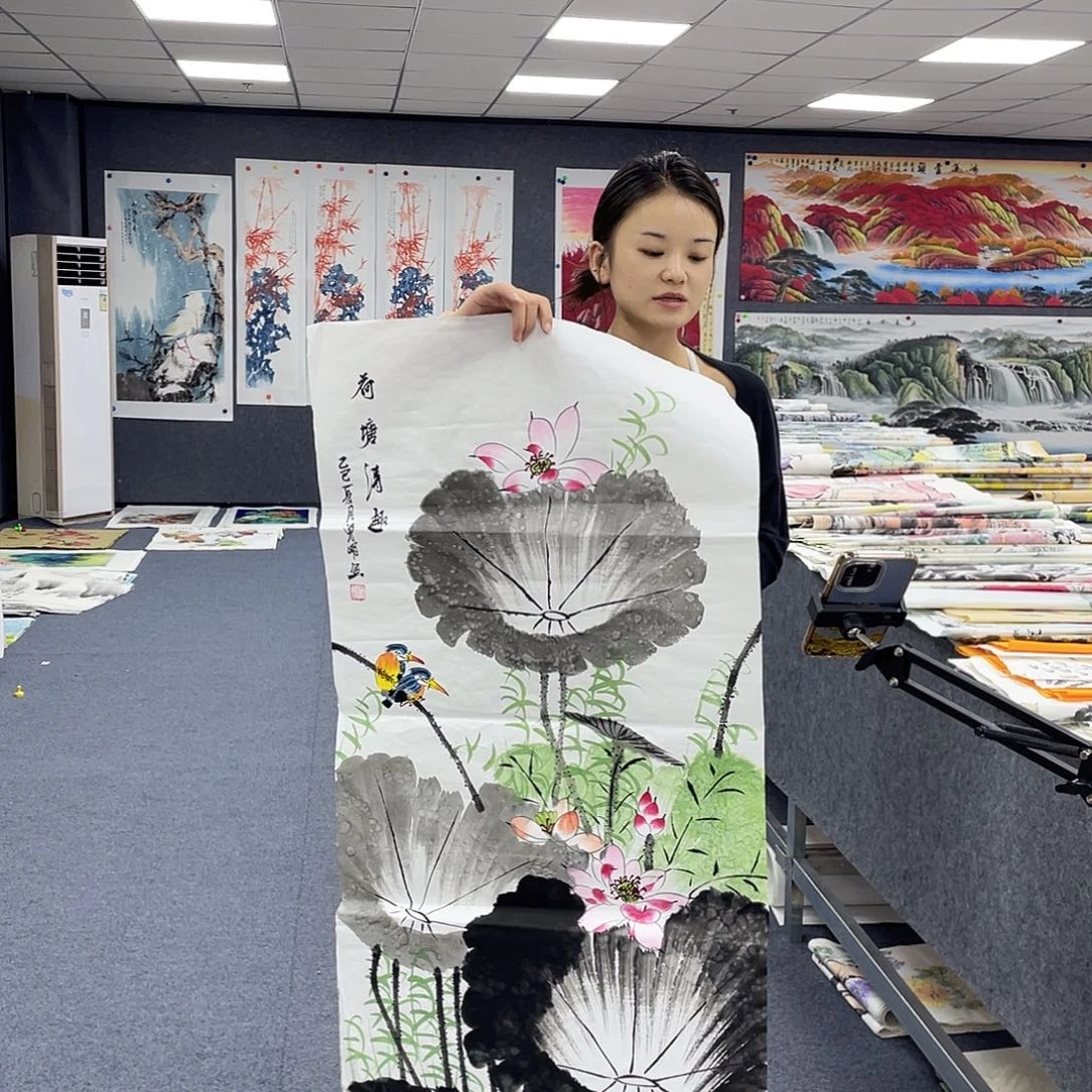 国画作品小姐姐放漏…