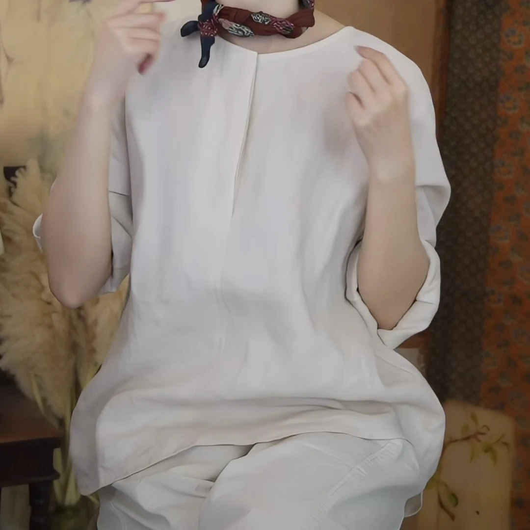 100%苎麻高品质高支麻透气舒适长袖衬衫