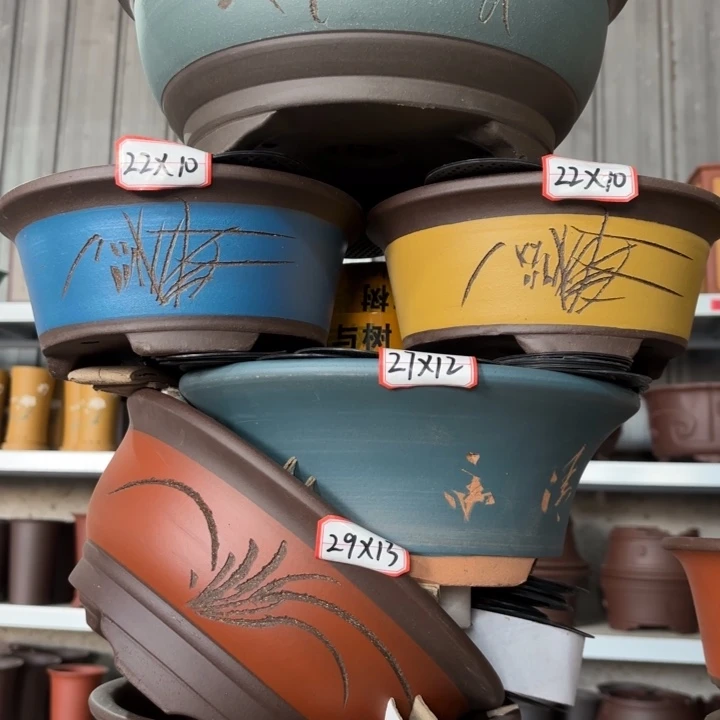 紫砂花盆100-6。