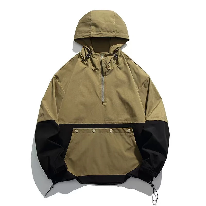 （888鞋服）情侣款春秋休闲时尚潮流运动风宽松防风秋季半拉链卫衣