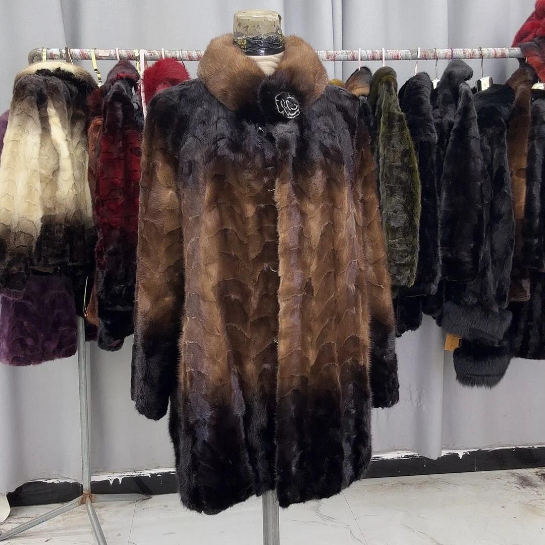 水貂拼貂真皮真毛