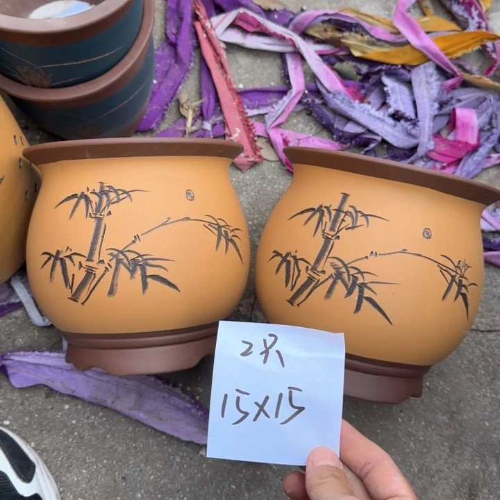 紫砂花盆特价清仓