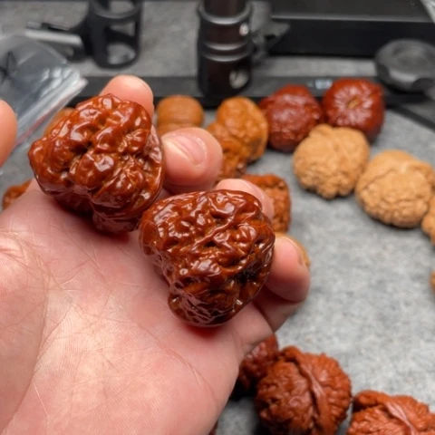 丹***丹把件文玩核桃蛤蟆