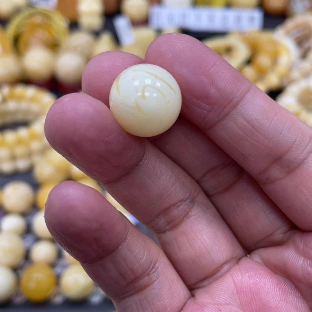 琥珀珠宝奇石未镶嵌15.3mm