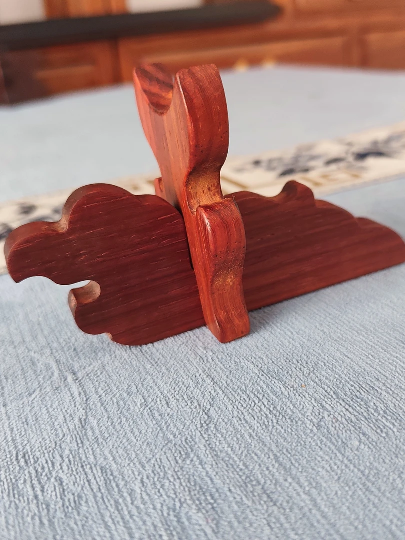 如意架托如意摆放展示架宝剑实木托架支撑架牛角固定架木雕支架