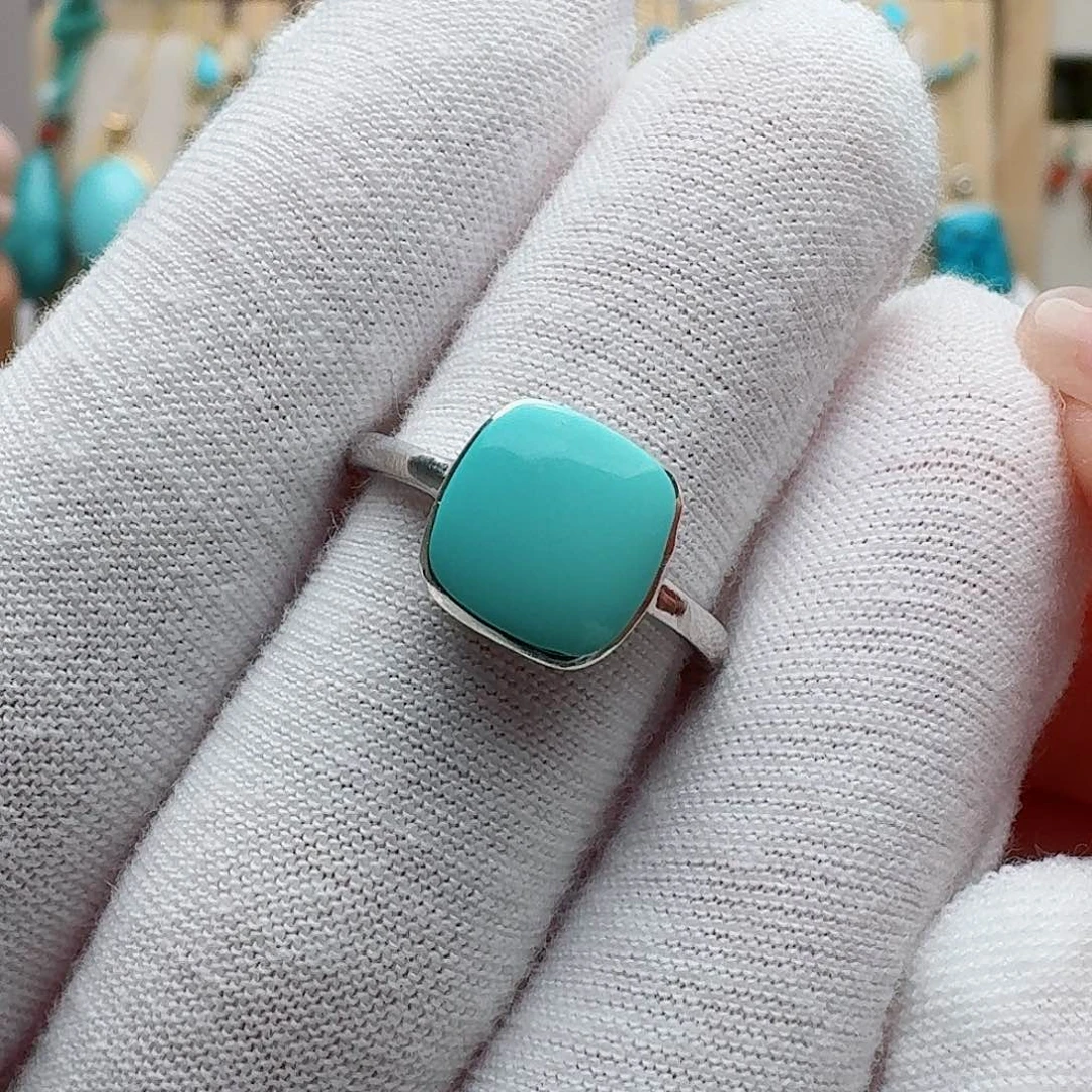 绿松石配饰银S925镶嵌