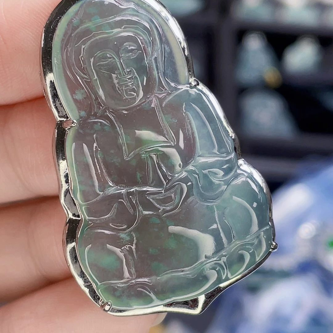 翡翠未镶嵌吊坠(不含链)