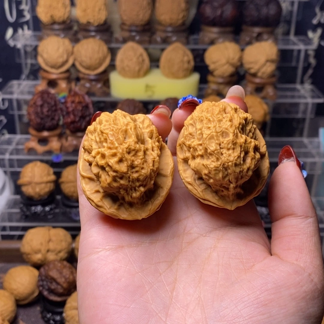 把件文玩核桃Z53赤龙金蟾42尺