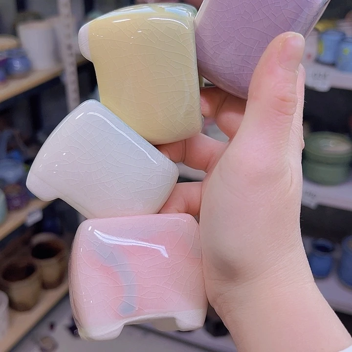 红陶陶瓷花盆当场满12包邮