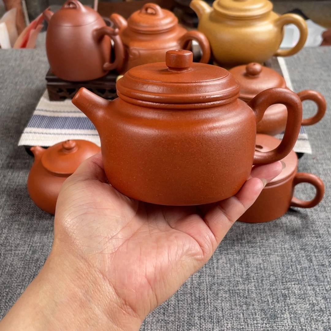 茶壶紫砂红降坡德钟全手40目220手磨料