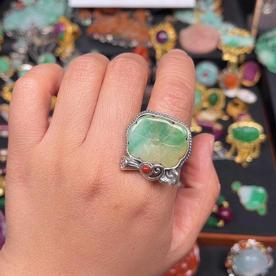 翡翠未镶嵌戒指双十二活动不议不退