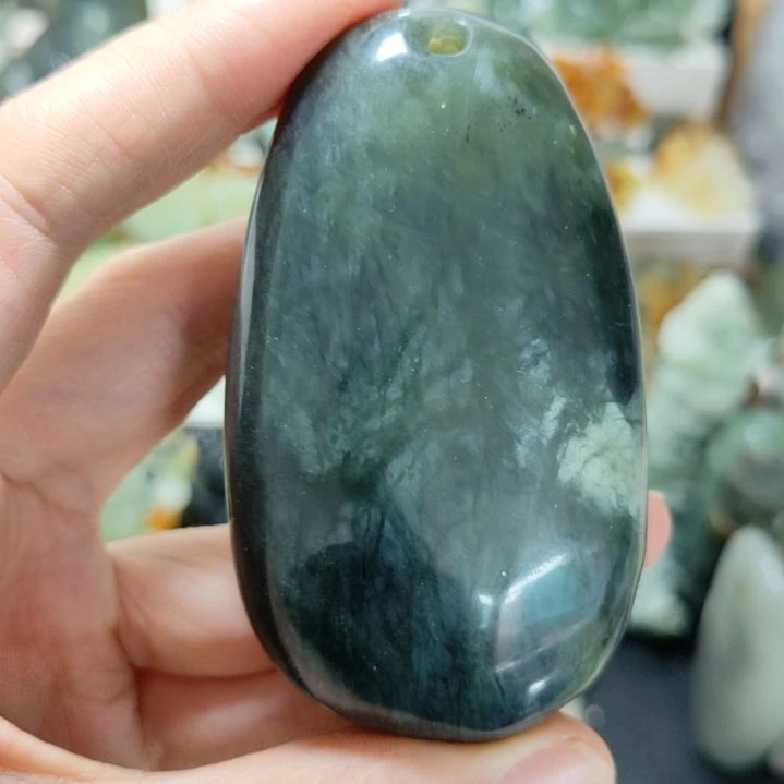 岫玉未镶嵌原石手把
