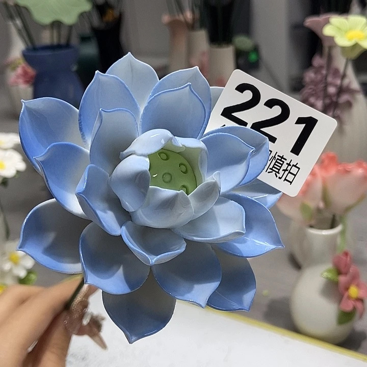 陶瓷纯手工捏花设计