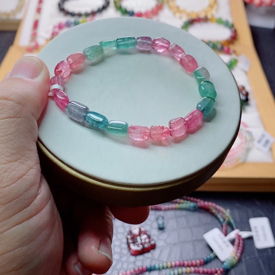 碧玺碧玺手链未镶嵌