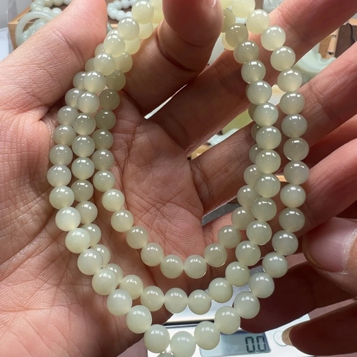 和田玉未镶嵌颈饰且末108