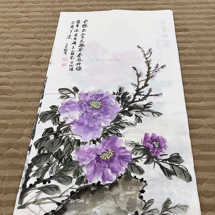 国画花鸟的翅膀和翅膀都是白色