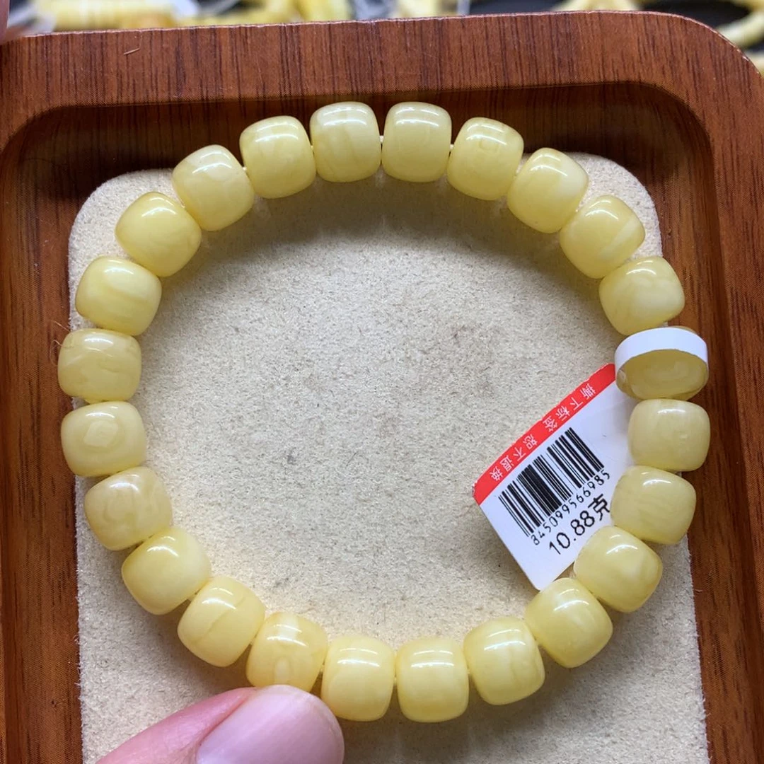 未镶嵌蜜蜡手链蜜蜡