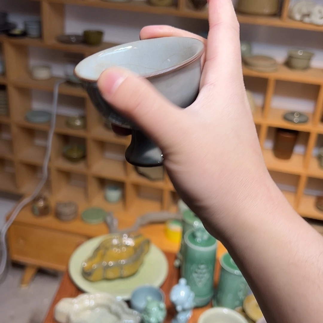 青瓷茶器青瓷茶器微瑕