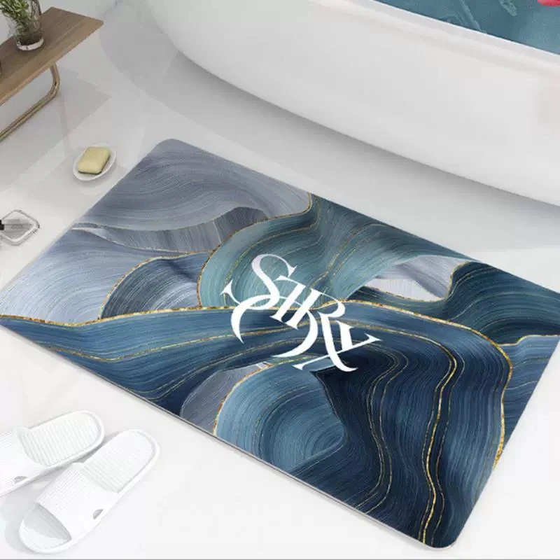 50*80cm加厚硅藻泥地垫(主图花型随机发)介意勿拍