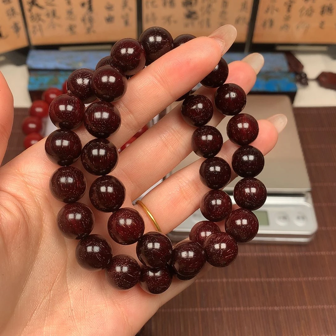 檀香紫檀（小叶紫檀）葫**仙1.2双圈爆星36颗