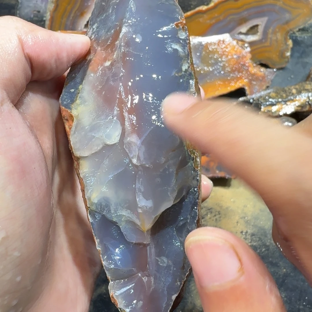 未镶嵌玛瑙/玉髓珠宝半成品
