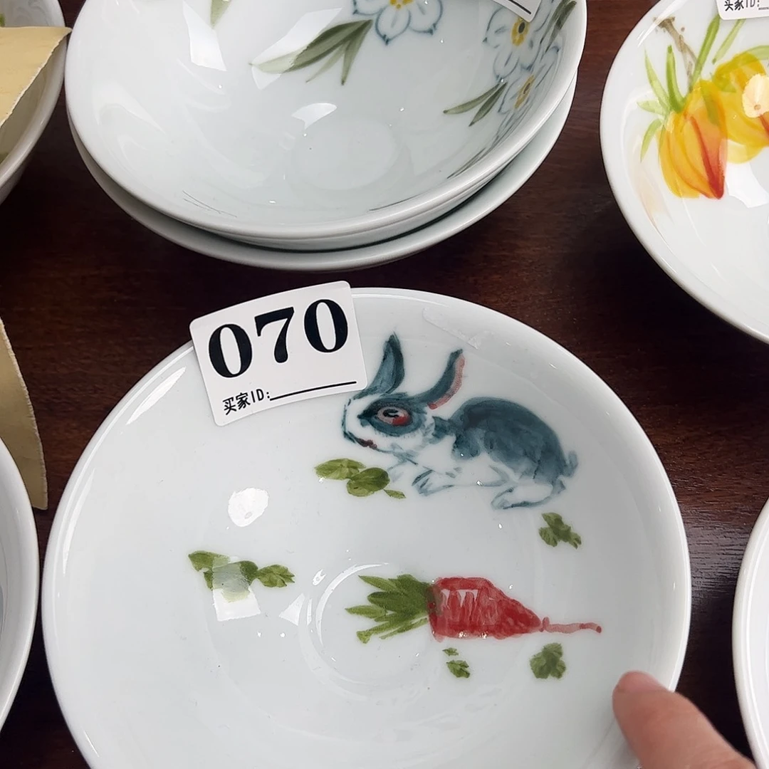 瓷片景德镇陶瓷手工手绘制作
