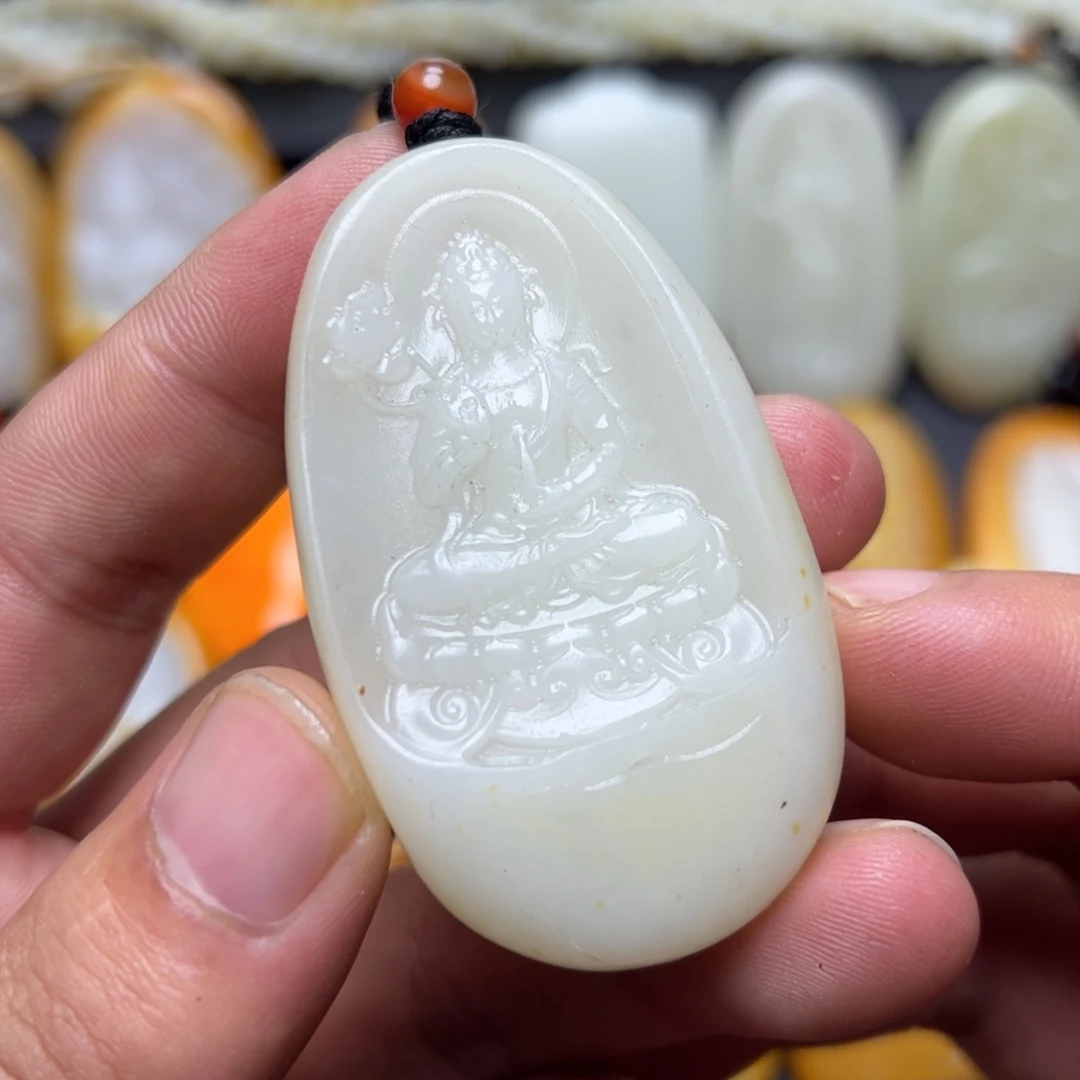 和田玉未镶嵌挂件