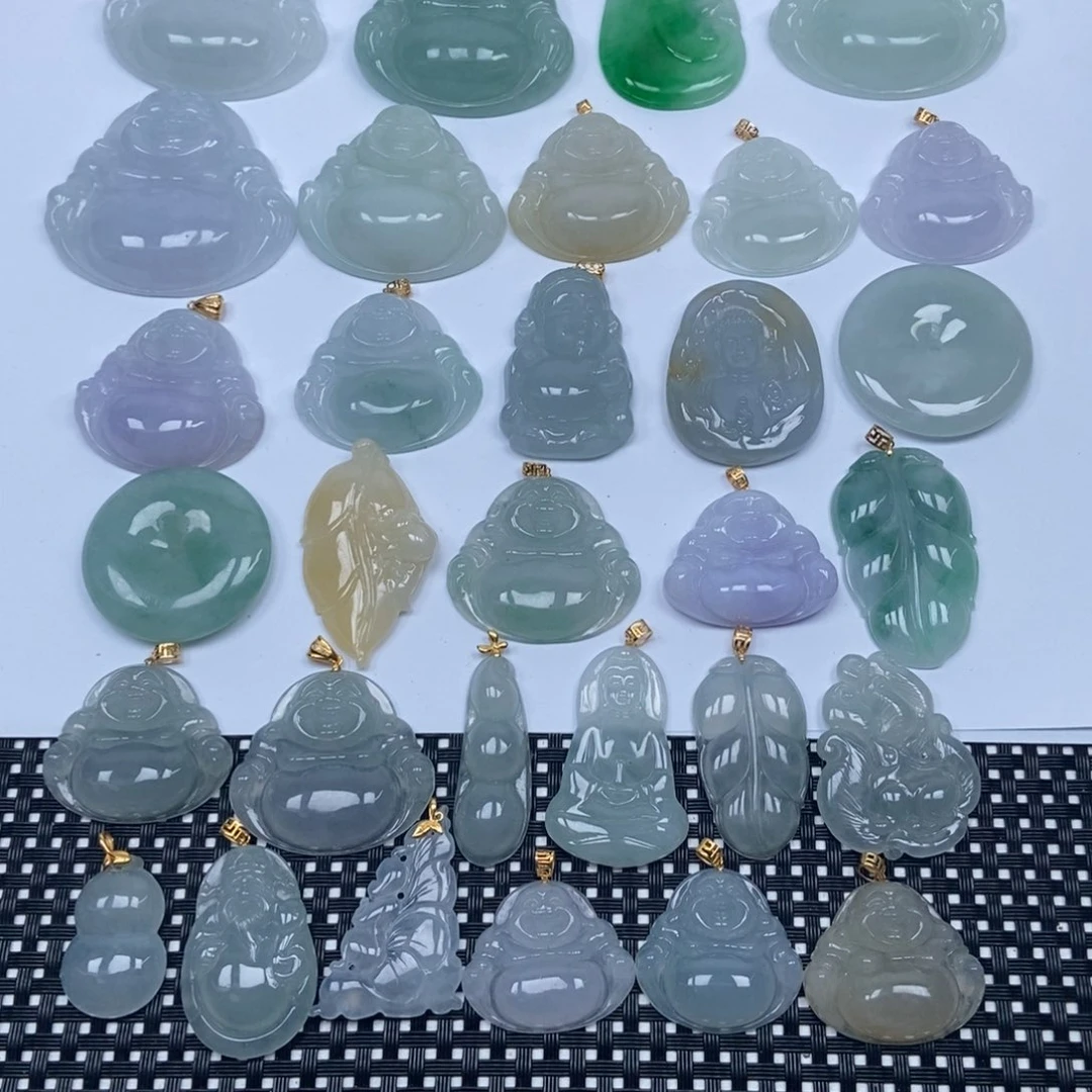 翡翠未镶嵌颈饰缅甸天然A货翡翠