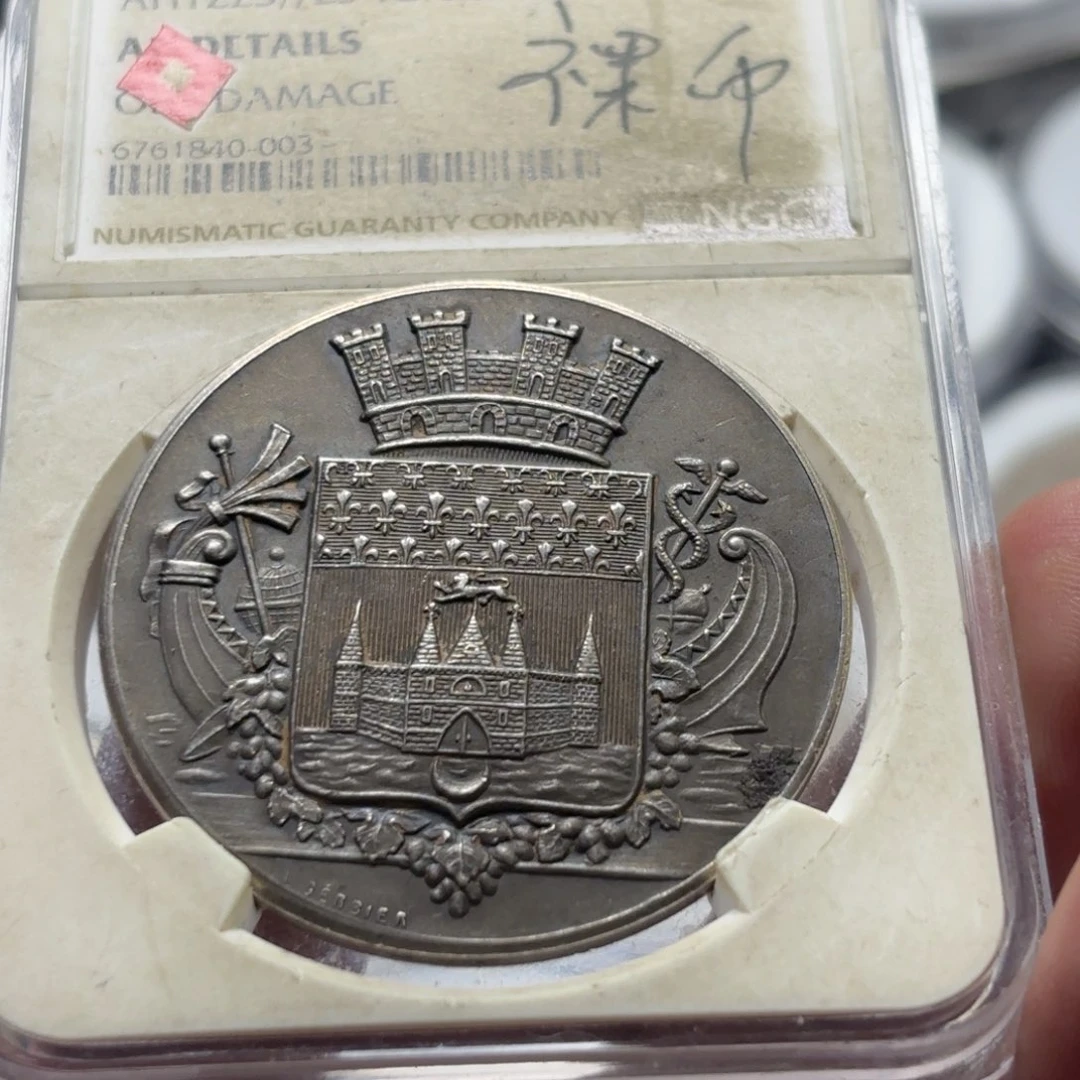 银Ag900法国银章36.8克