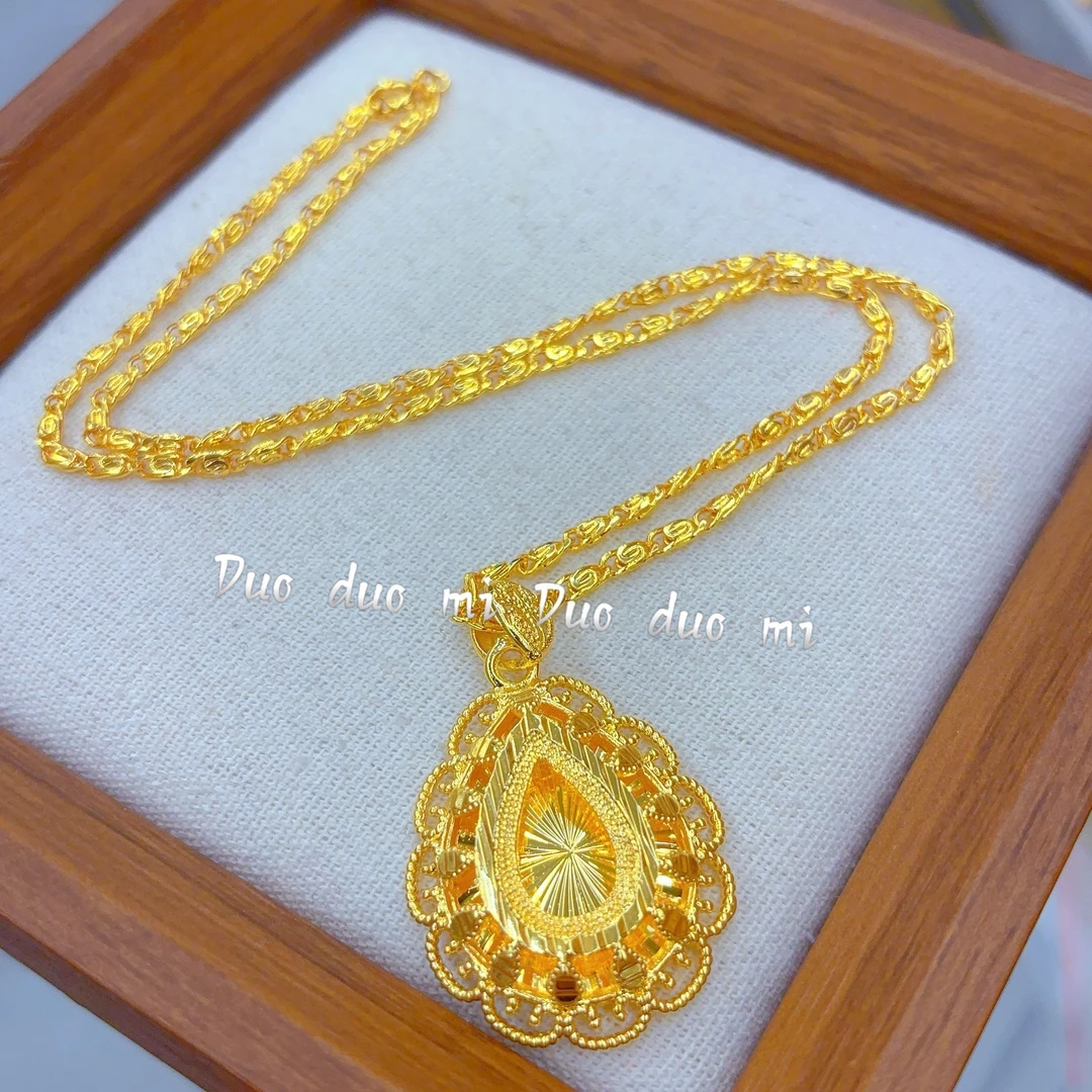 铜合金项链 新款时尚气质百搭512-28-3精致女士手工金色编绳饰美·