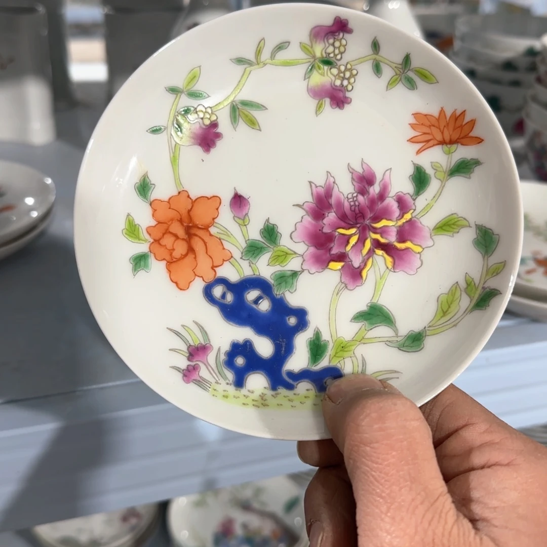 瓷片摆件手绘瓷器全部处理