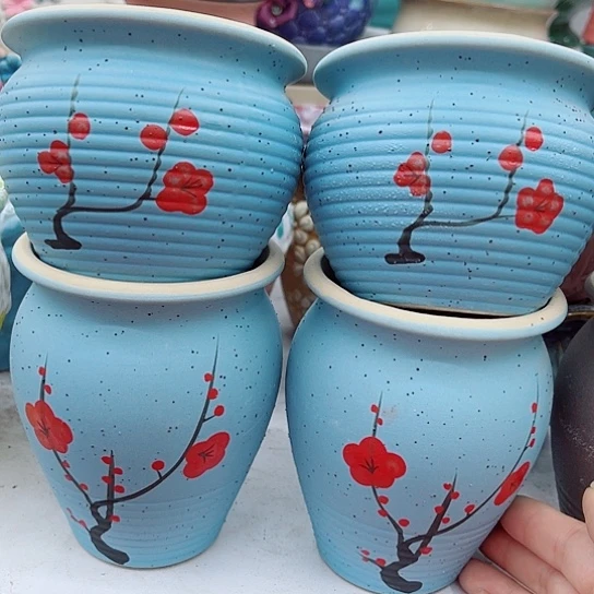 多肉绿植陶瓷花盆9.9包邮