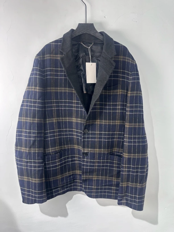 95新 LouisVuitton/路易威登 格子羊毛西装外套 52码