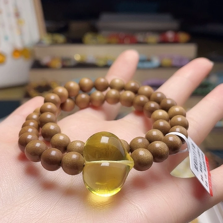 蜜蜡未镶嵌裸石手串