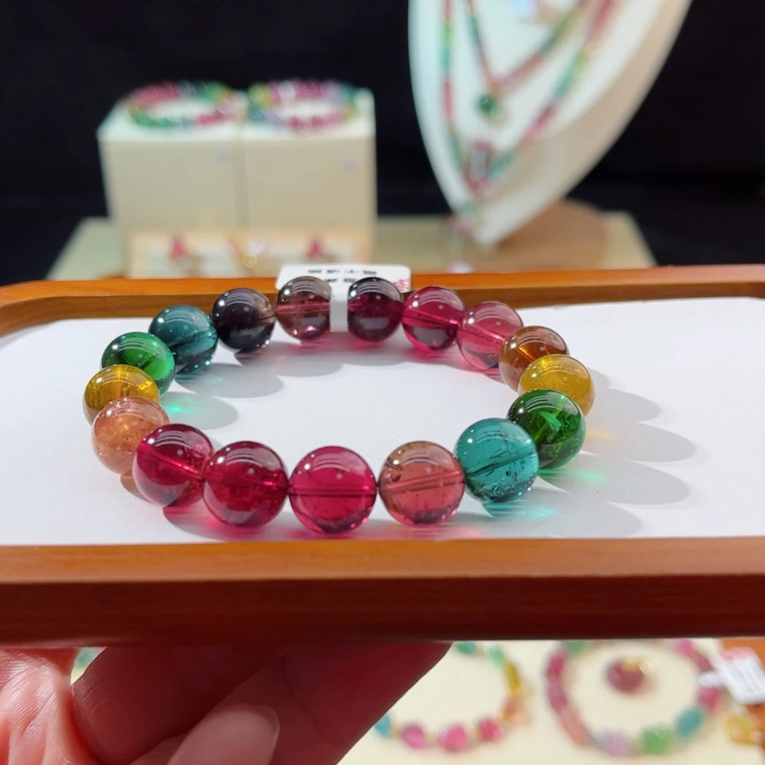 碧玺手串未镶嵌手串