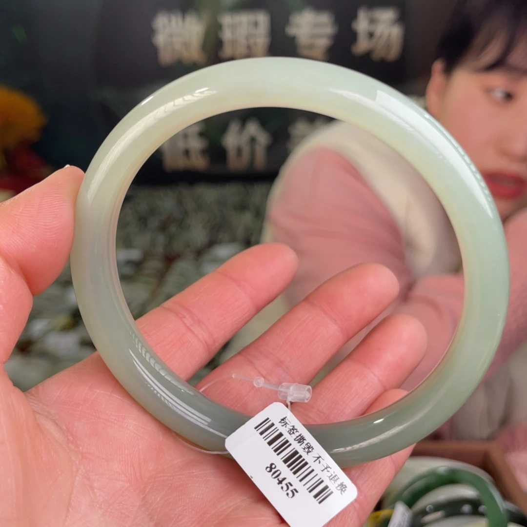 和田玉手镯未镶嵌全品68