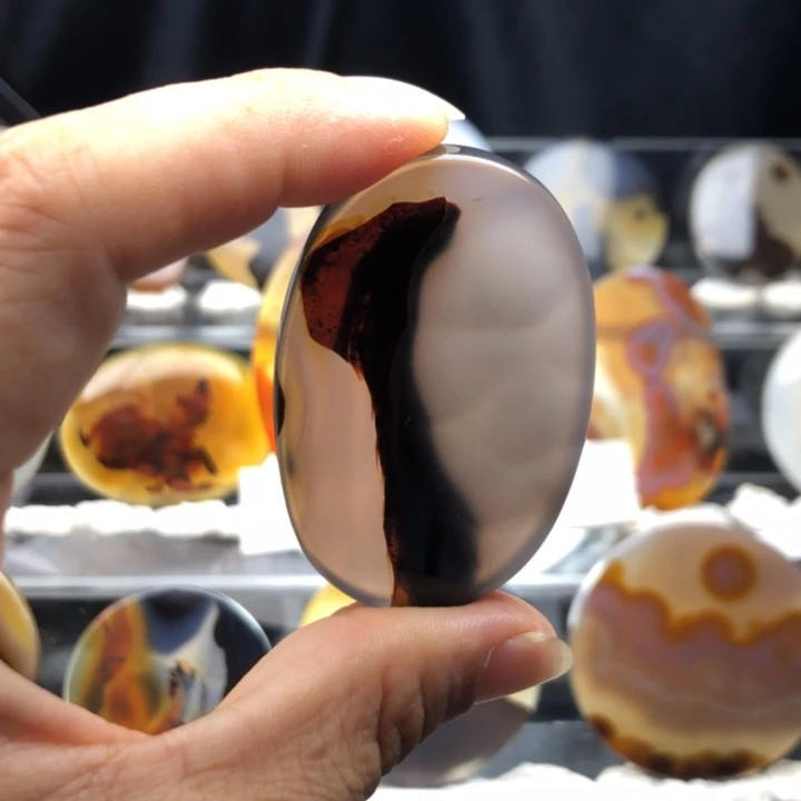 合金玛瑙/玉髓珠宝奇石023