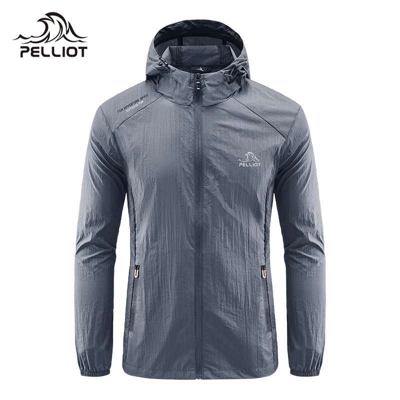 伯希和防晒衣男士夏季超薄款冰丝透气连帽皮肤衣户外防紫外线外套