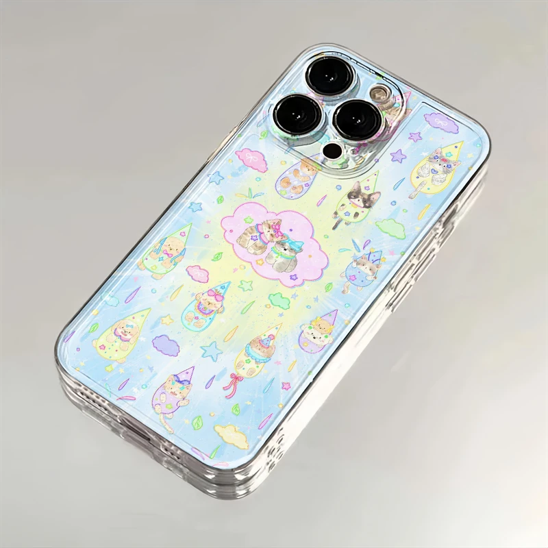 猫咪小狗雨适用苹果iPhone16promax小米15华为70手机壳太空12MT