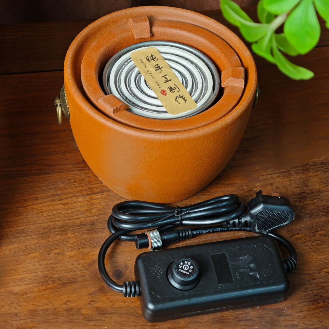 潮州红泥炉电炉丝老白茶可温文火煮茶复古