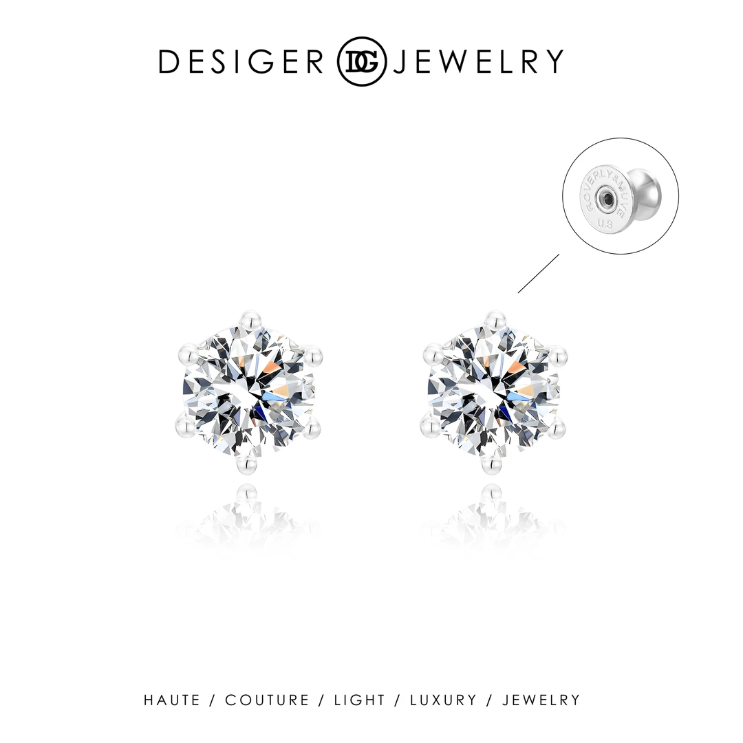 【冰星】Desiger圣诞限定冰透爆闪耳钉F5538