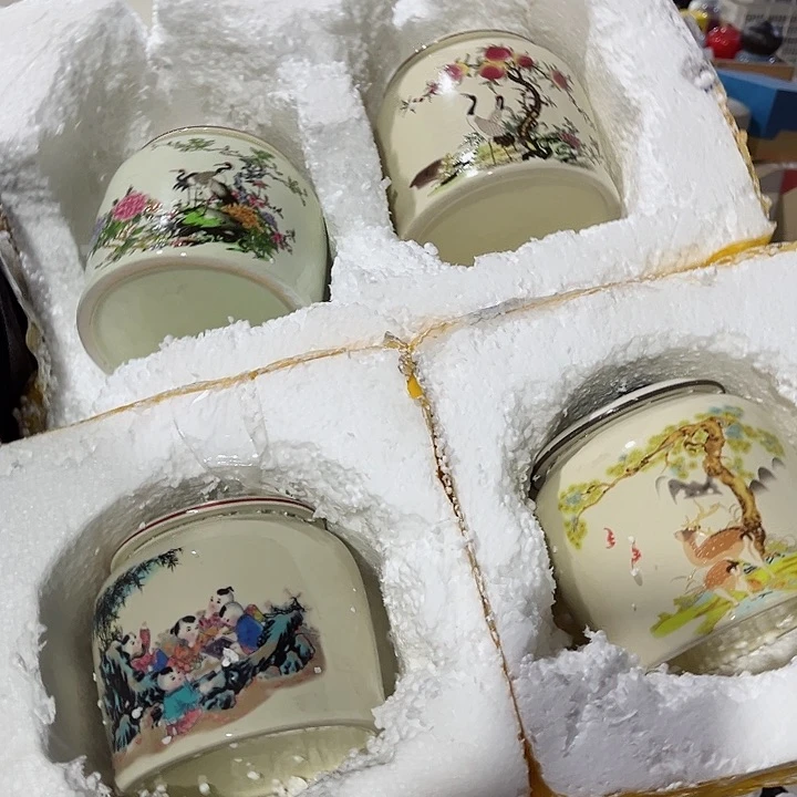 罐陶瓷茶叶罐密封罐家用摆件
