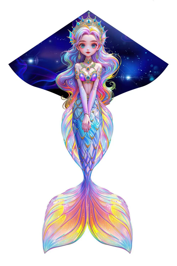 2025新款美人鱼大幅风筝源头直发