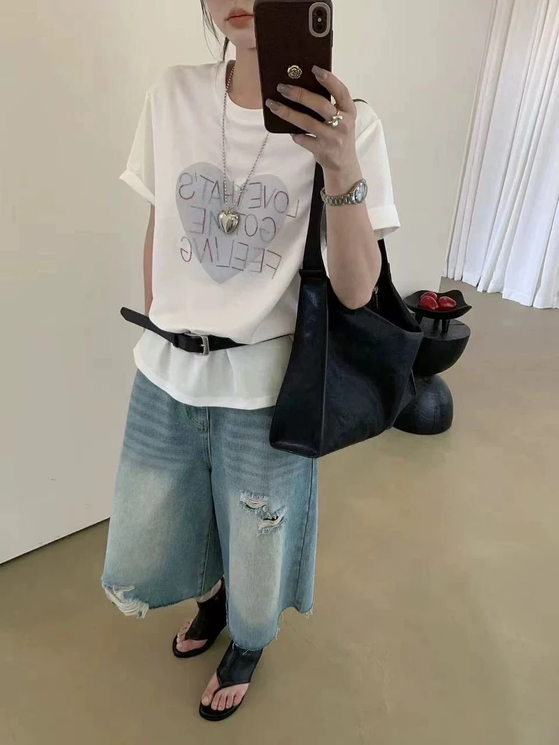 91082 LOVE编织字母T恤