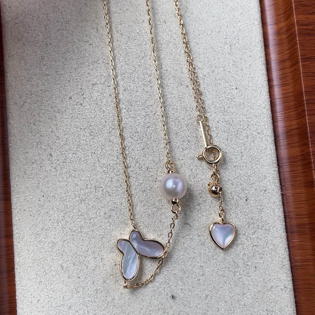 海水珍珠颈饰银S925镶嵌