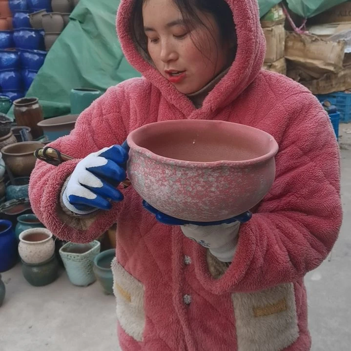 红陶口21高10瑕疵