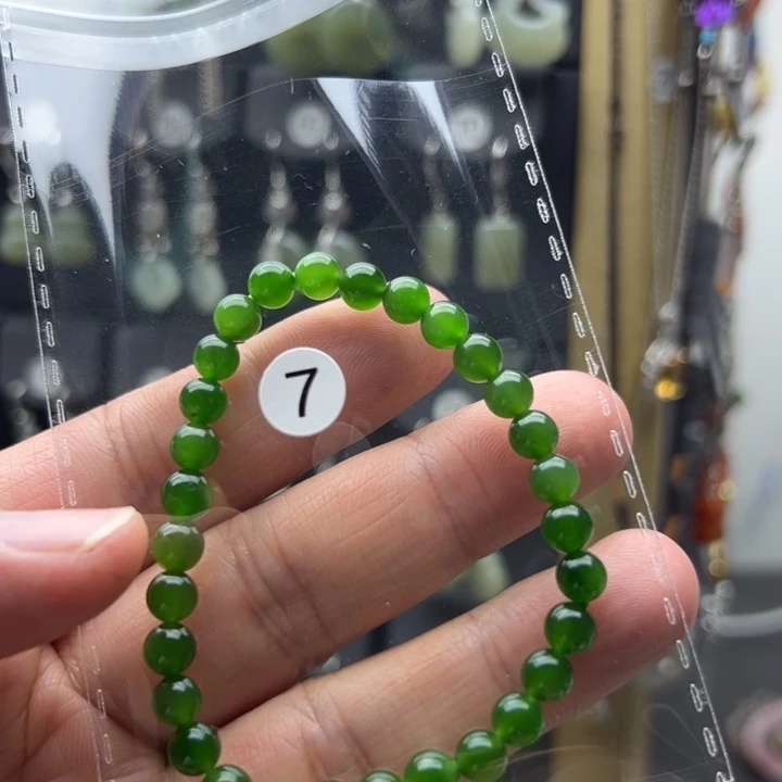 和田玉（碧玉）未镶嵌耳饰紫*