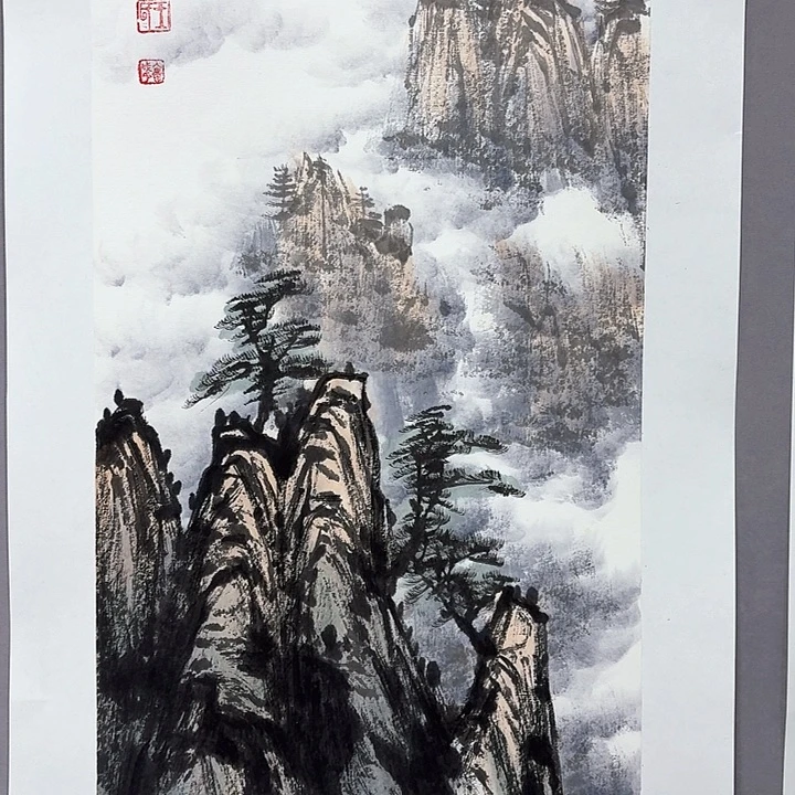 国画亲笔手绘放心去藏