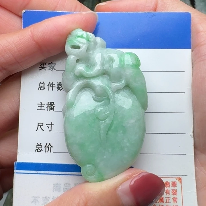 翡翠未镶嵌颈饰貔貅